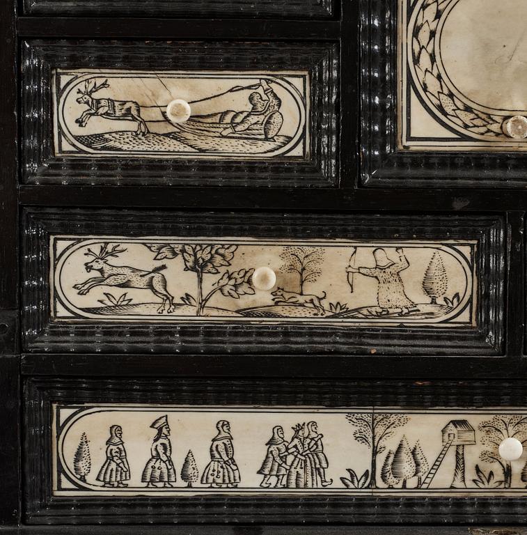 A Swedish cabinet from the late 17th century.