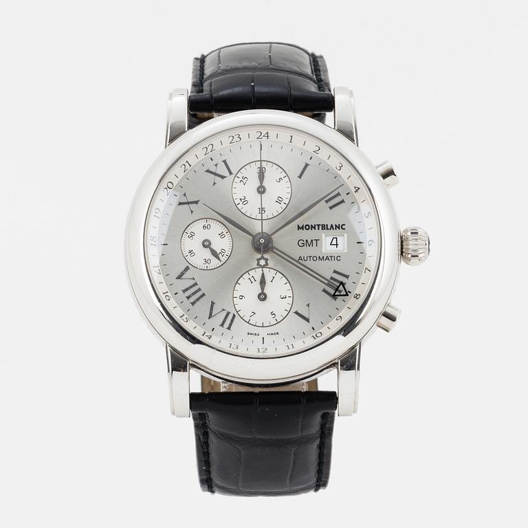 MONTBLANC, GMT Star, chronograph, wristwatch, 42 mm.