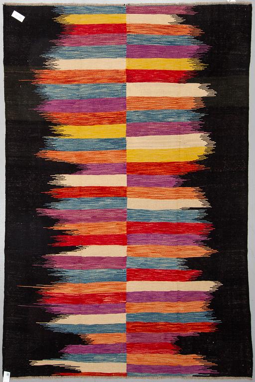 A carpet, kilim 302 x 197.