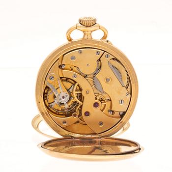 An 18K gold pocket watch by Alex Hüning, Geneve.