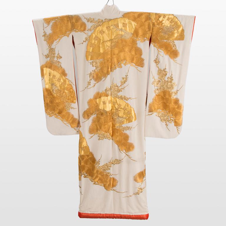 BRÖLLOPSKIMONO, Japan 1900-talets senare hälft.