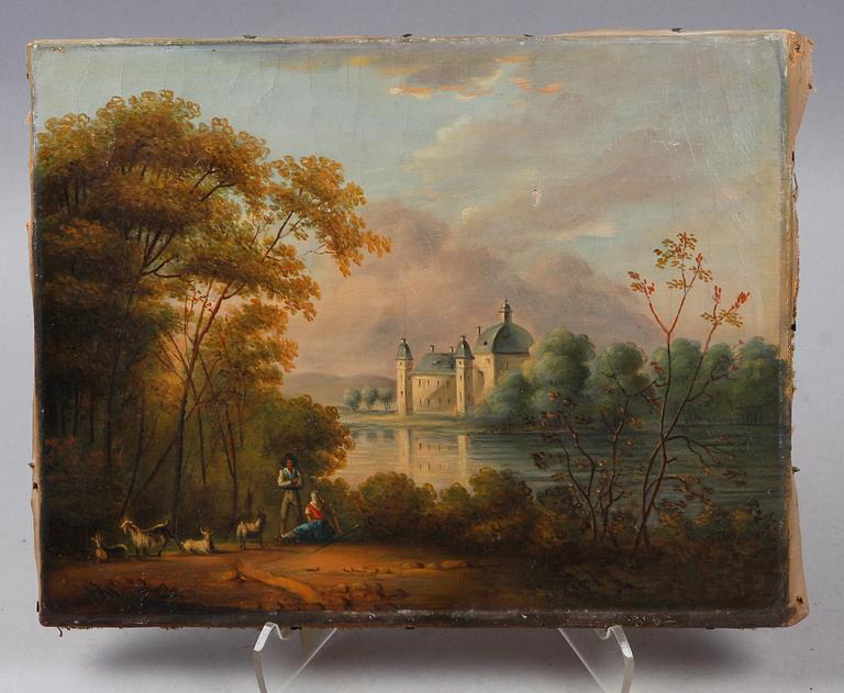 OKÄND KONSTNÄR, olja på duk, 1800-tal.