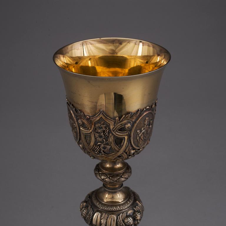 KALK, silver, Frankrike. Barockstil, 1900-tal. Vikt ca 615 gram.