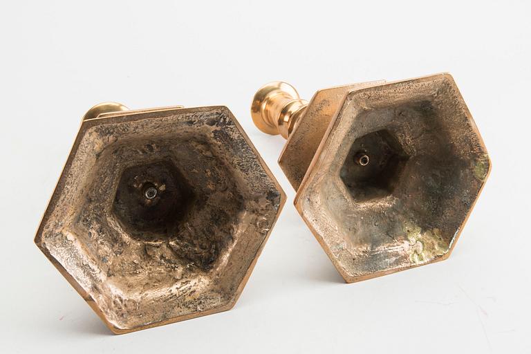 LJUSSTAKAR 2 par barockstil 18/1900-tal.