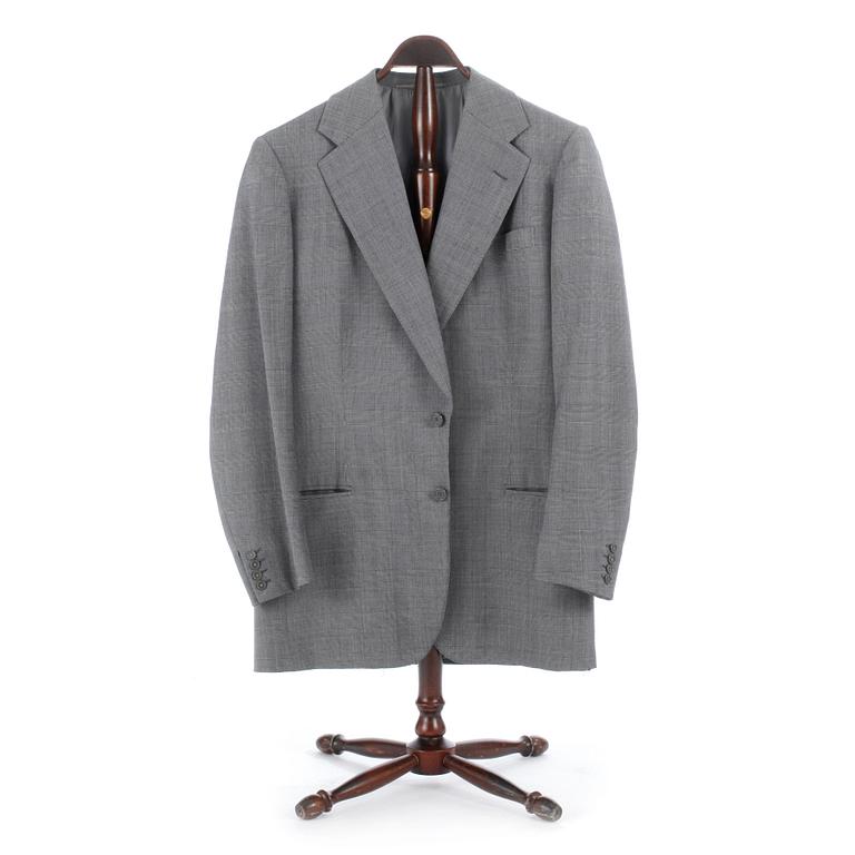 A.W. BAUER, a men's grey wool suit consisting of jacket and pants.