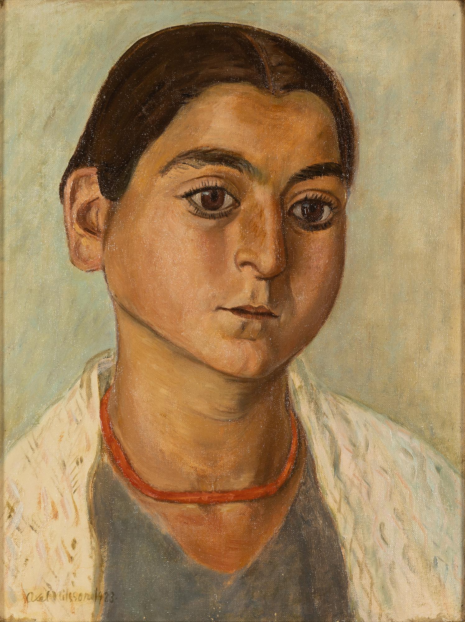Axel Nilsson, olja på duk, signerad och daterad 1923.