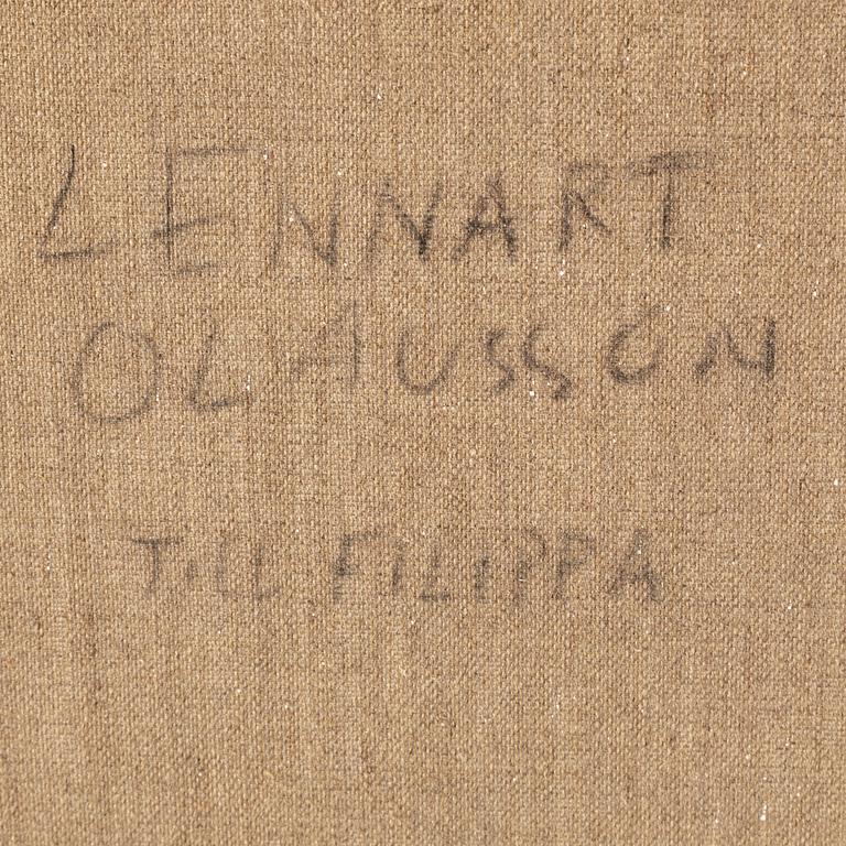 LENNART OLAUSSON, oil on canvas, signed verso.