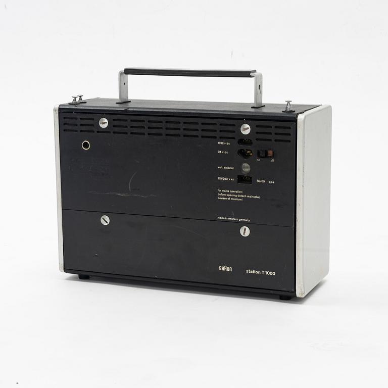 Dieter Rams, a model 'T1000' radio, Braun, Germany.