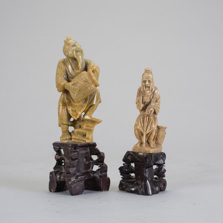 FIGURINER, 2 st, Kina, 1900-tal.