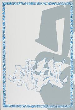 AKAY, BATES, REASON, BLIND and ceveral other scandinavian graffiti legends, eight screen prints, signed and dated -97.