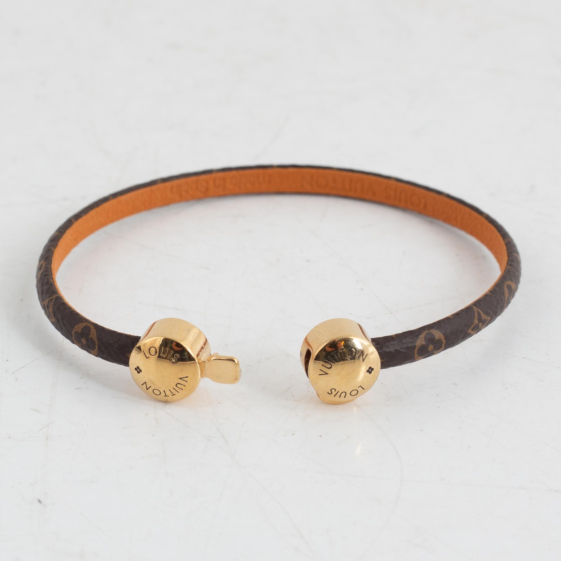 Louis Vuitton, bracelet, "Historic mini monogram bracelet", size 19, 2018.