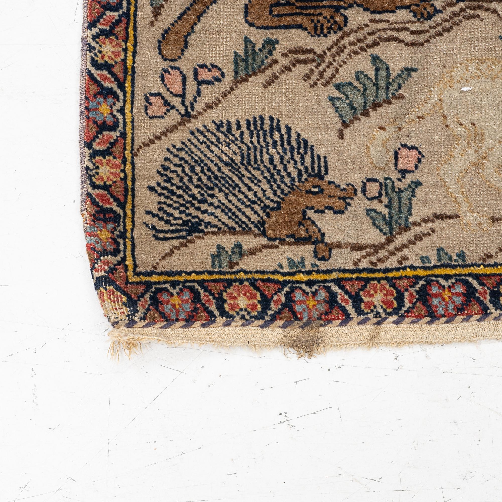A semi-antique Tabriz rug, Northwest Persia, c. 137 x 101 cm.