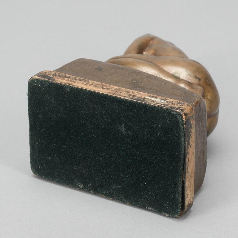 OLOF AHLBERG, skulptur, brons, signerad och daterad 1912.