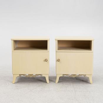 A pair of bedside tables, 1920's/30's.