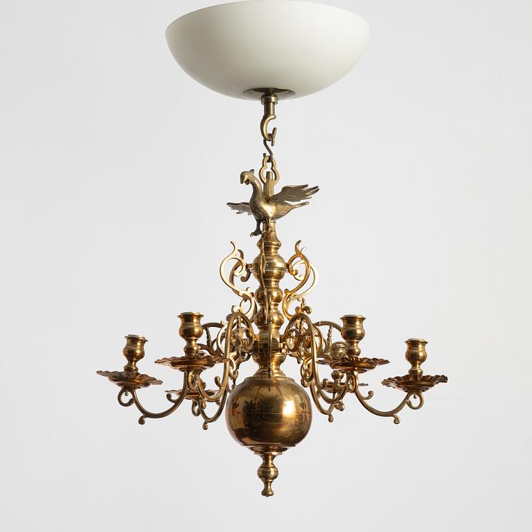 Chandelier, Baroque style, Gusums Bruk.