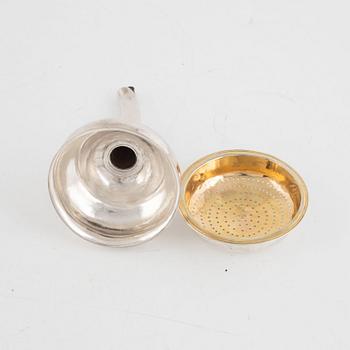 Vinsil, silver, Johan Petter Grönvall, Stockholm 1840.