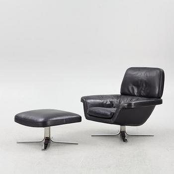 Rodolfo Dordoni, a 'Blake Soft' armchair with ottoman, Minotti, Italy.