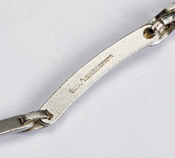 RINGAR, 2 st SAMT HALSKEDJA, sterlingsilver, Björn Weckström, Lapponia, Finland. Totalvikt ca 49 g.