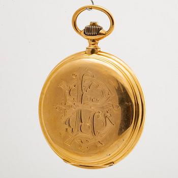 POCKET WATCH, hunter, Gèneve Schweiz, 54 mm.