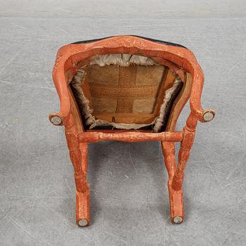 Stolar, ett par, rokoko, 1700-talets mitt.