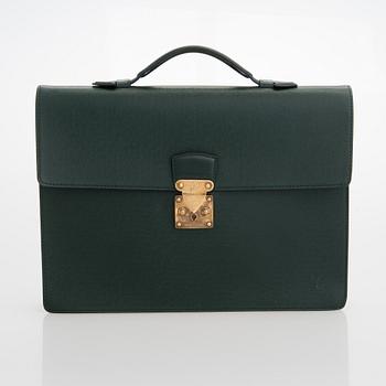 Louis Vuitton, A Taiga leather 'Minuto' Briefcase.