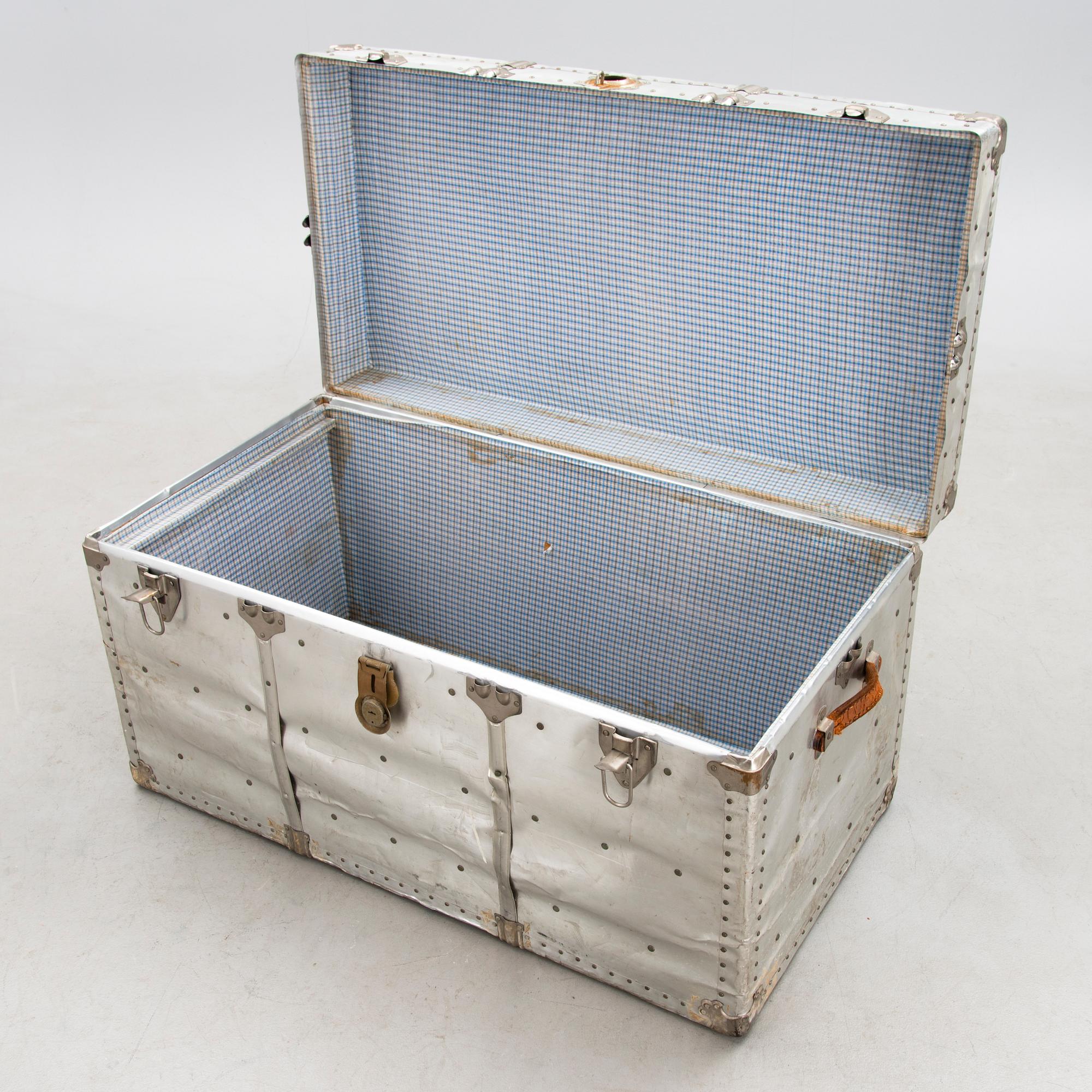 An aluminium trunk, Germany 20th Century.