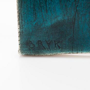 Rut Bryk, relief, keramik, signerad Bryk II.