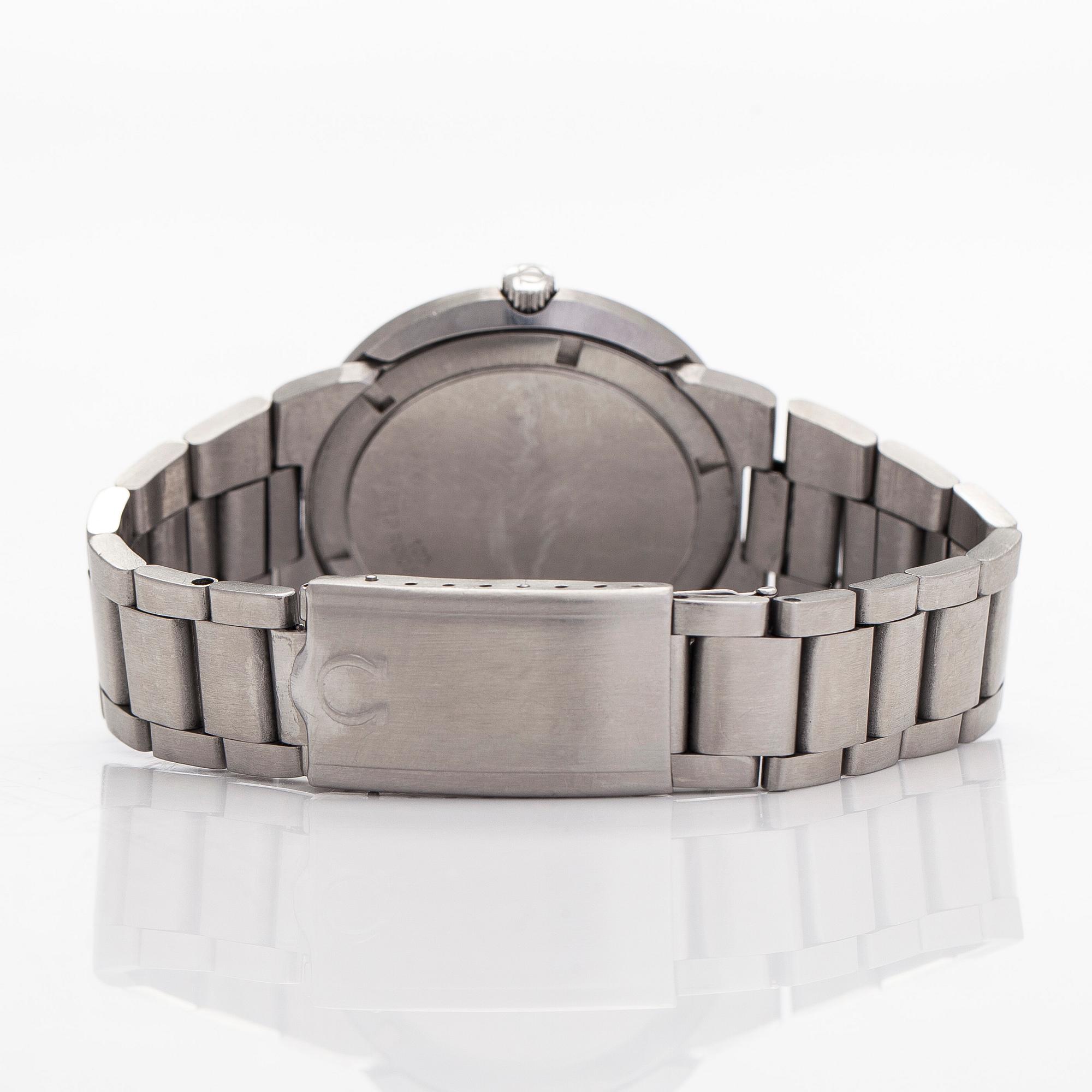 Omega, Genève, Dynamic, rannekello, 41,5 x 36,5 mm.