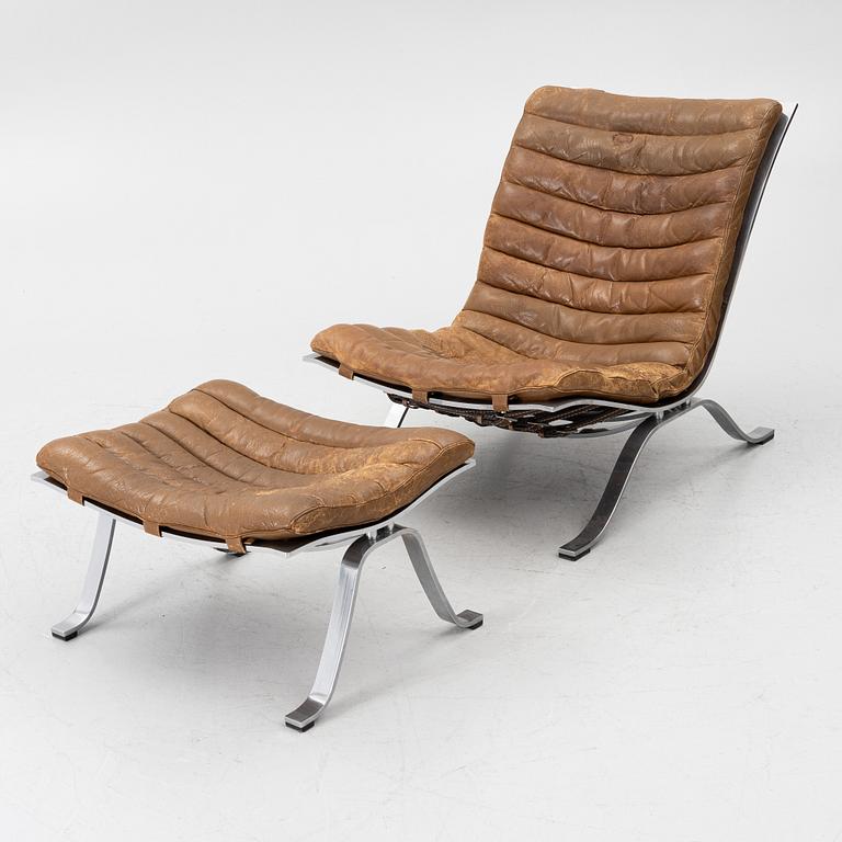 Arne Norell, an 'Ari' armchair with ottoman, Norell Möbel AB.