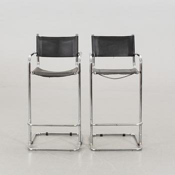 A PAIR OF BAR STOOLS, 20th century.