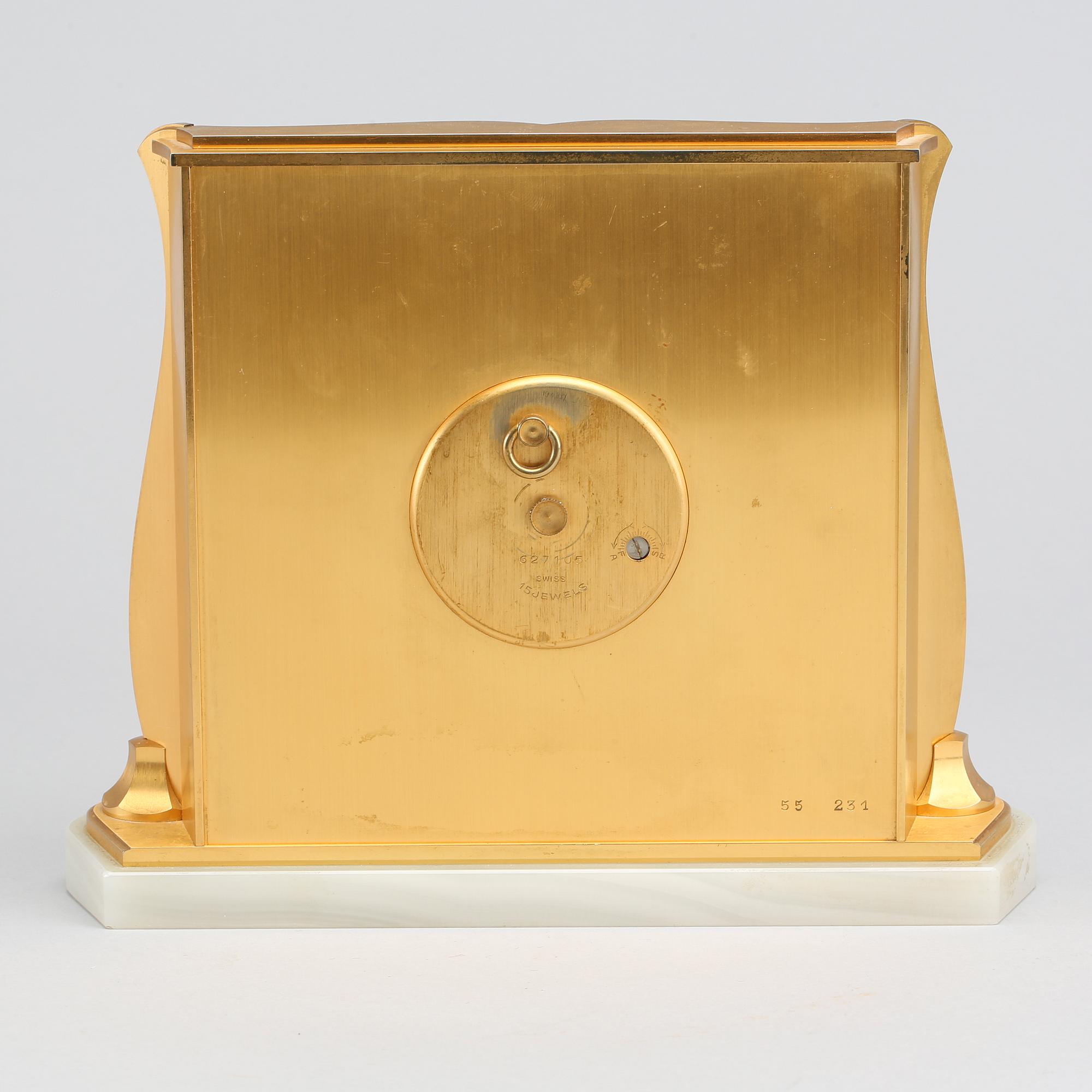 An Imhof table clock, later part of the 20th century.