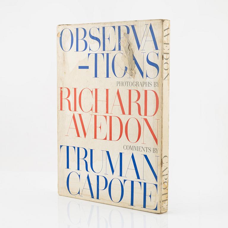 Richard Avedon, photobook,  "Observations, photographs by Richard Avedon, comments by Truman Capote".