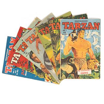 Comic books, “Tarzan”, 7 issues, 1951.