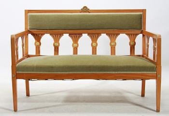 SALONGSGRUPP, 6 delar, empirestil,  tidigt 1900-tal.