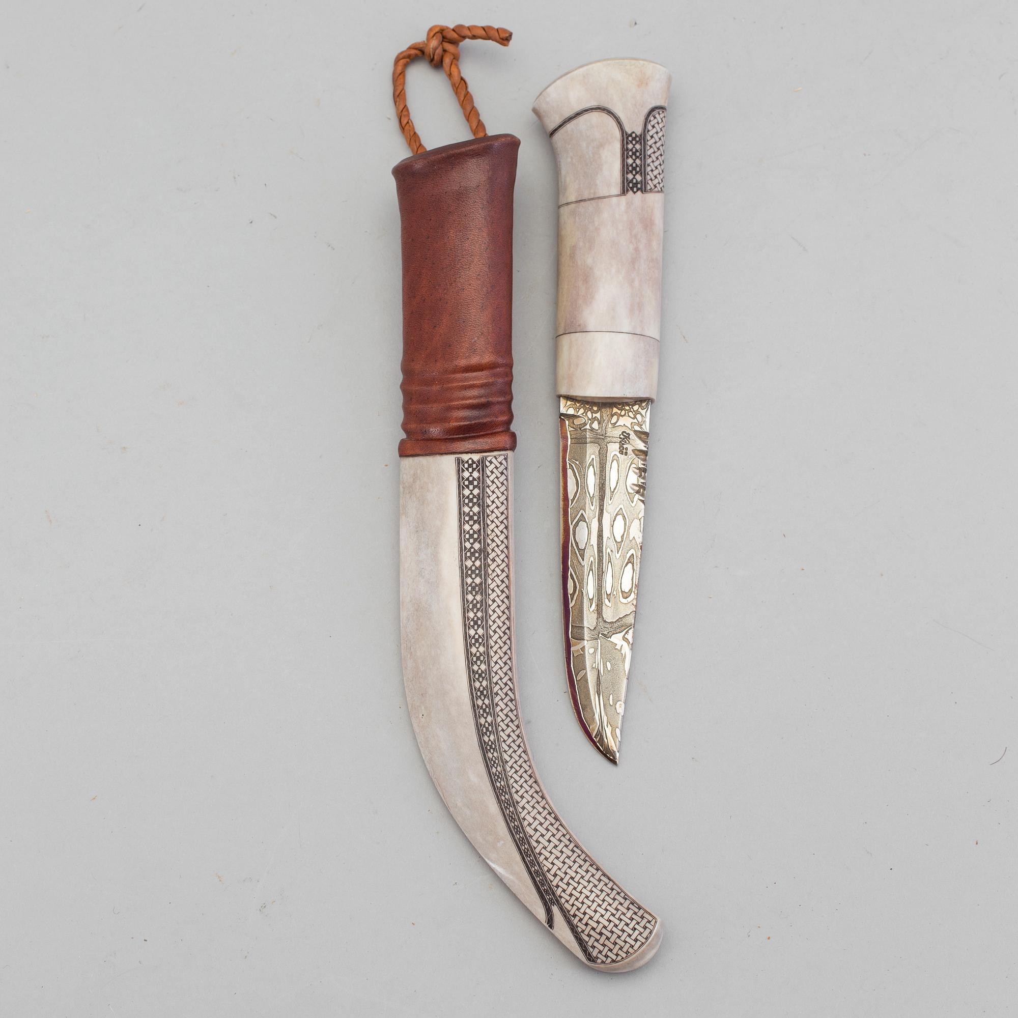 A traditional sami knife by Kay Isaksson in Lycksele.