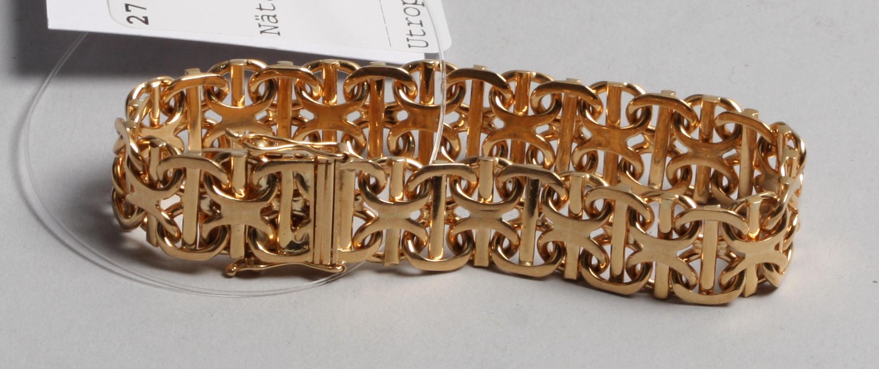 ARMLÄNK. 18k guld, ca 44 g.