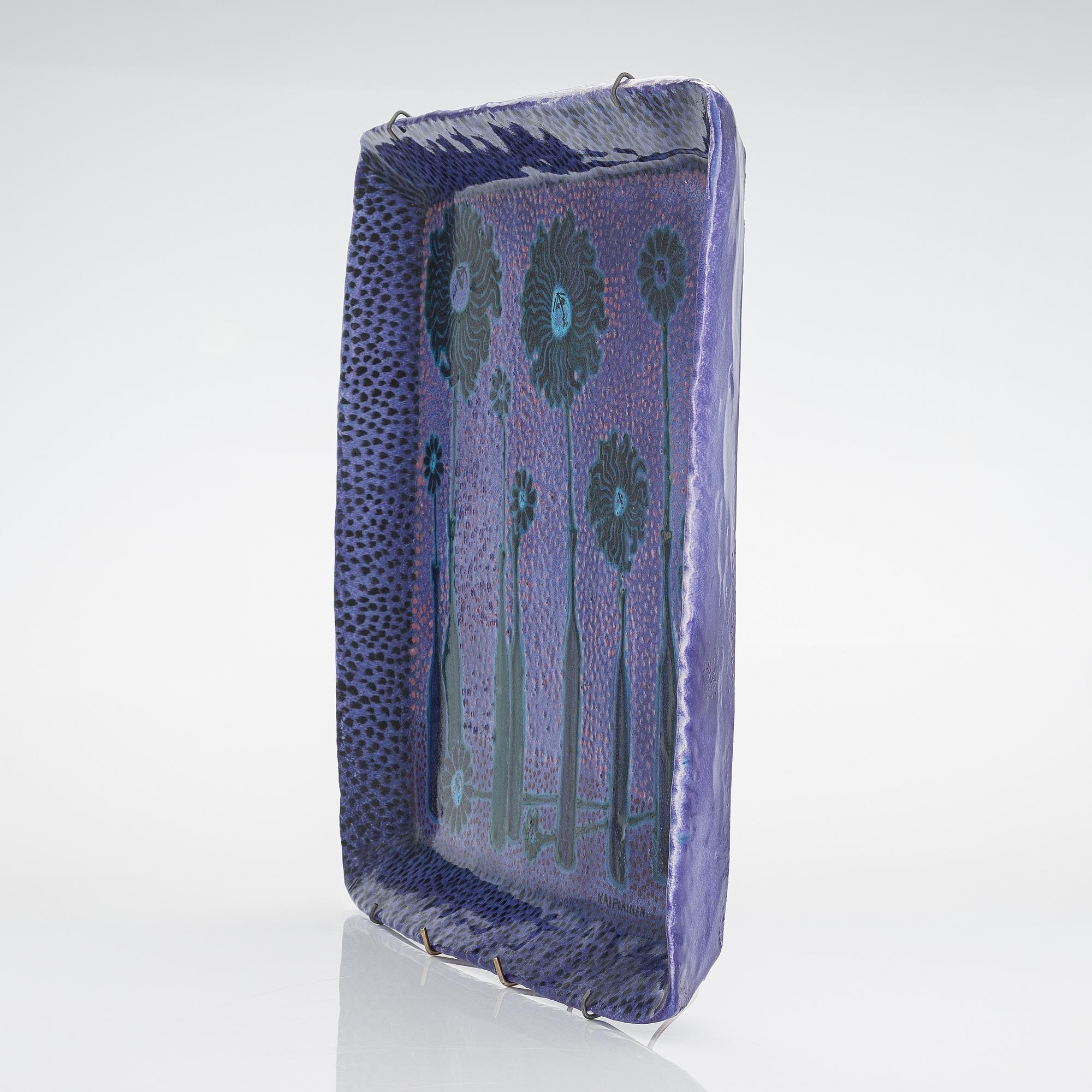 Birger Kaipiainen, dekorationsfat, stengods, signerad Kaipiainen.