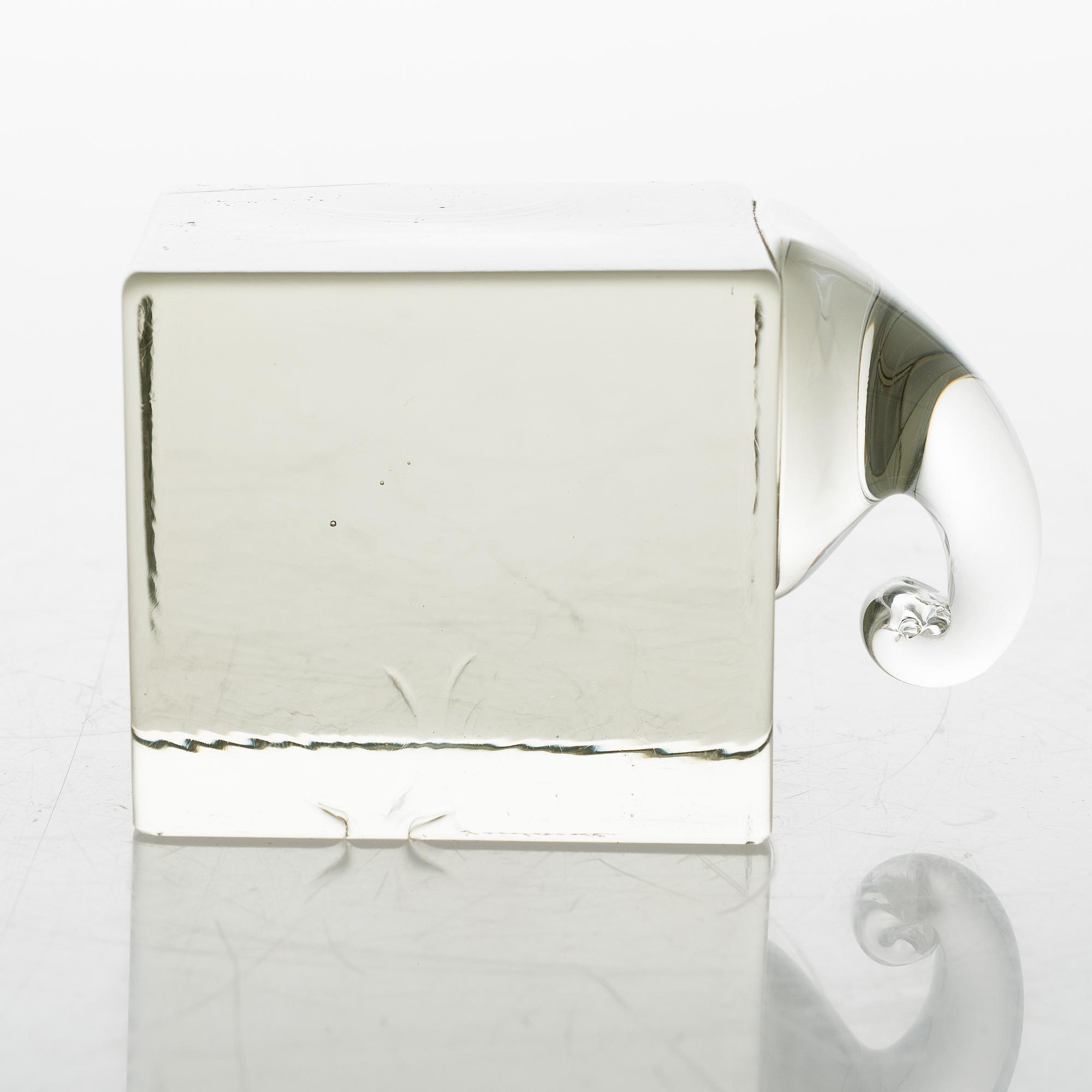 OIVA TOIKKA, glass sculpture signed O.Toikka Nuutajärvi Notsjö -65 Finland.