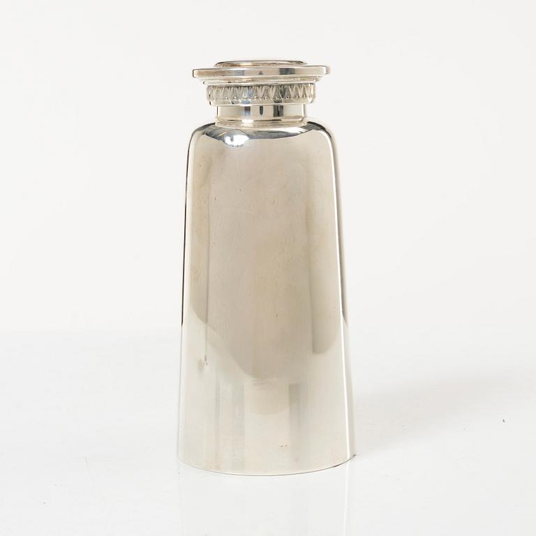 A 13 piece silver plated cocktail set by C.G. Hallberg, Sweden, 20th Century.