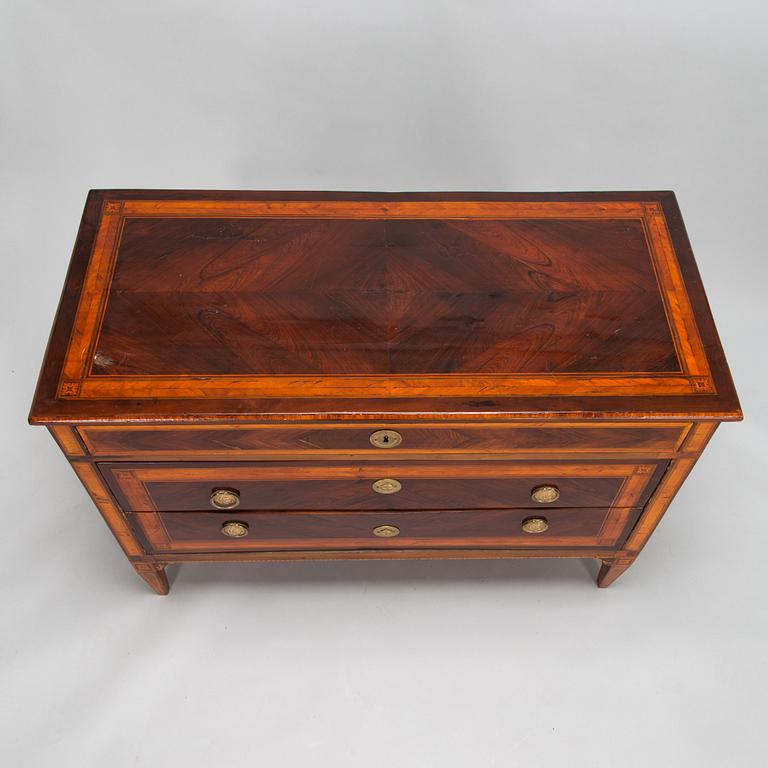 A Louis XVI chest of drawers, Italy, second half of the 18th century.