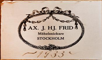 RULLKLAFFSSEKRETÄR, Ax J H Frid, Stockholm, 1933.