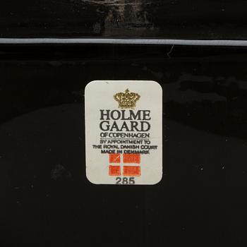 BORDSLAMPOR, ett par. "Kubus", Holmegaard, Danmark.