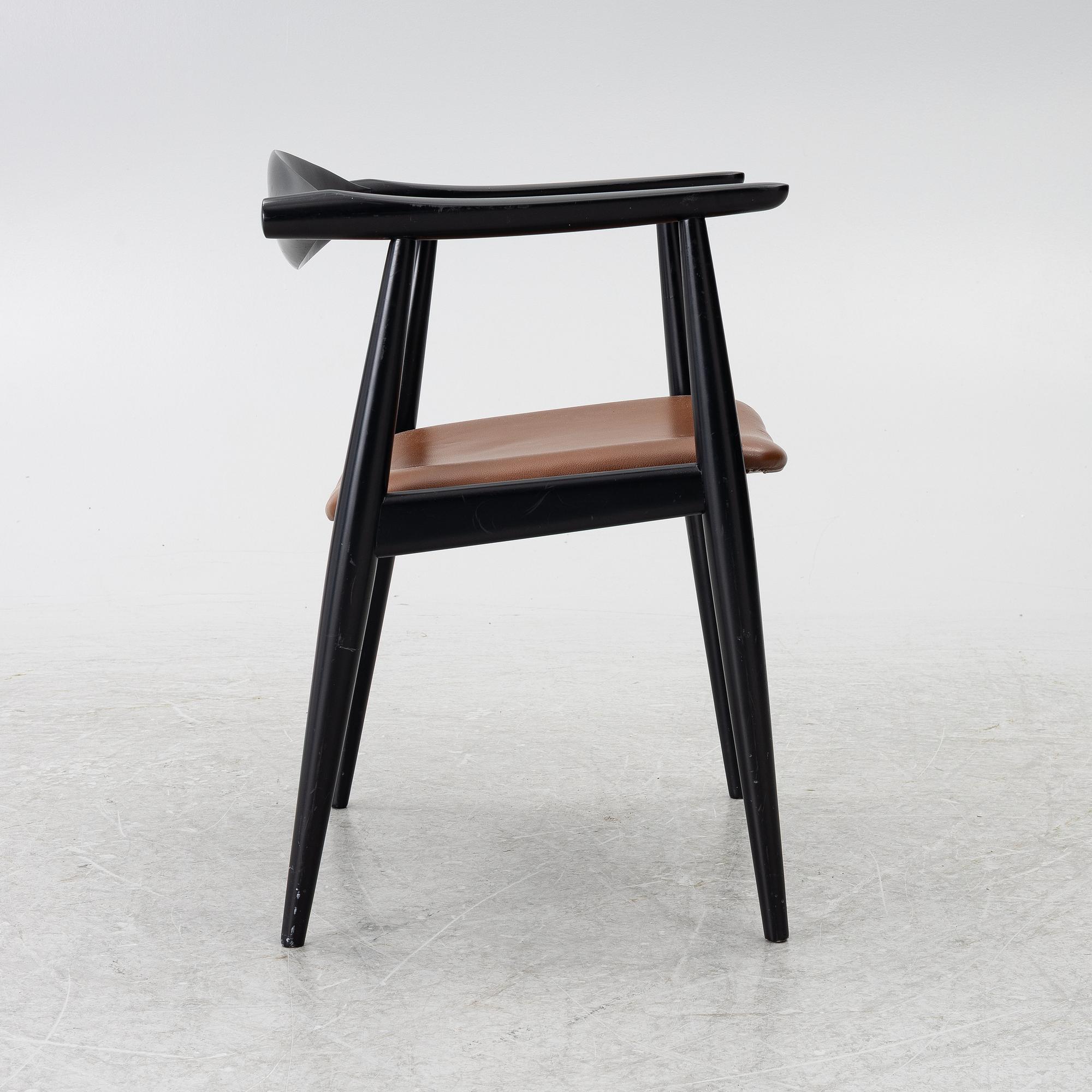 Hans J. Wegner, Armchair CH 35, Carl Hansen, Odense, Denmark.
