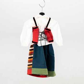 Traditional Folk Costume from Dalarna, for children, first half of the 20th century.