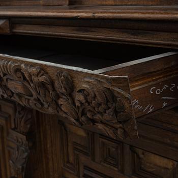 A 19th century oak cabinet.