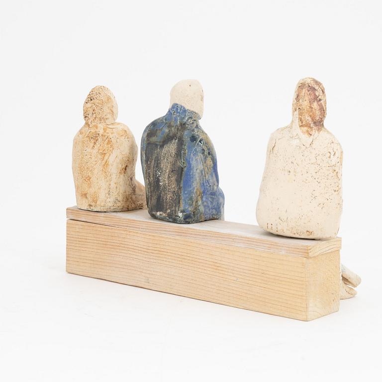 Lisa Larson, a signed stoneware sculpture, dated -81.