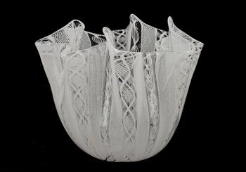 NÄSDUKSSKÅL, glas, "Fazzoletto", Fulvio Bianconi och Paolo Venini, Venini, Murano, Italien, 1900-talets andra hälft.