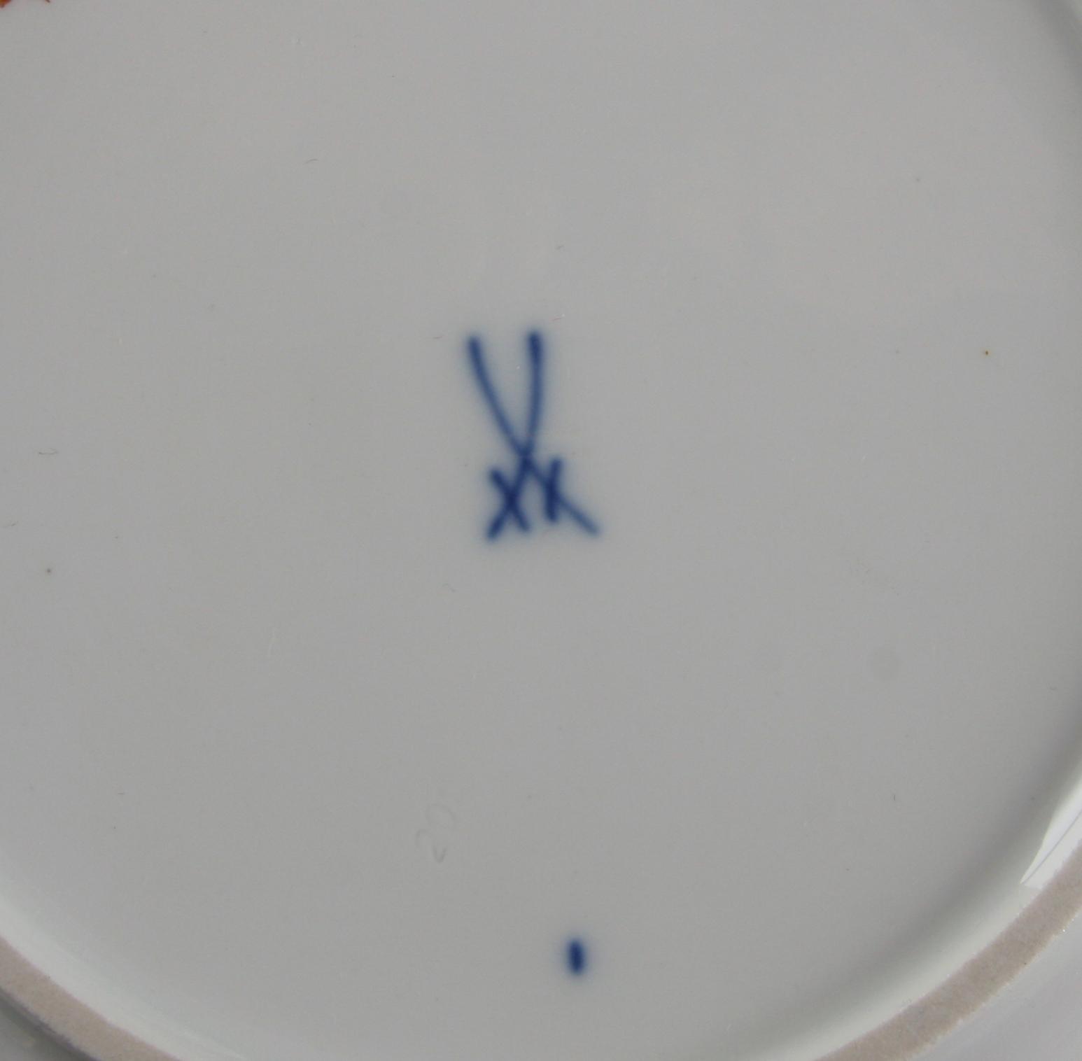 FRUKTTALLRIKAR, 6 st, porslin, Meissen.