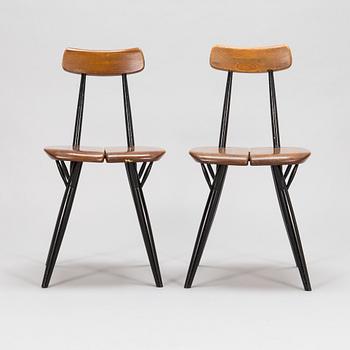 Ilmari Tapiovaara,  A set of six 1960's 'Pirkka' chairs, for Laukaan Puu.