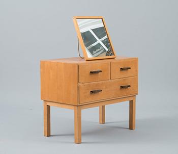 Alvar Aalto, A NIGHTSTAND TABLE AND A MIRROR.
